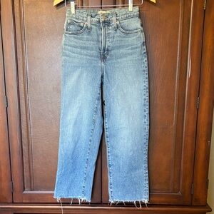 Madewell The Perfect Vintage Wide Leg Crop Jean Size 26 Like New High Rise Sz 2